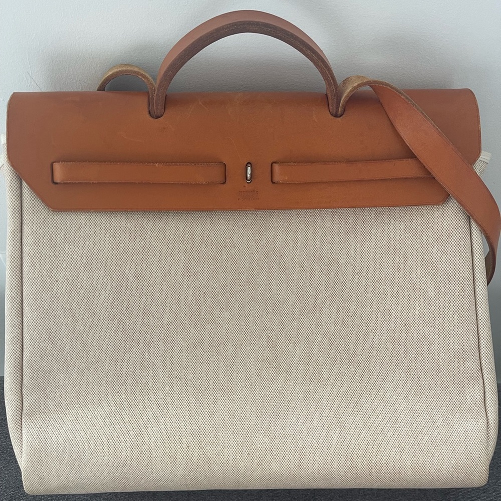Authentic Hermès Vintage Toile HERBAG 39 - Picture 13 of 14